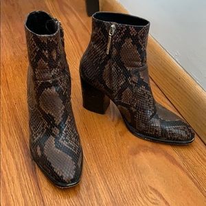 Zara Snake Print Boots